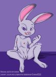  anthro clitoris damian5320 disney female flat_chested hi_res judy_hopps lagomorph mammal nipples nude pussy rabbit rodent solo zooshi zootopia 