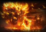  armor fire hammer lava looking_at_viewer ragnaros warcraft weapon world_of_warcraft 