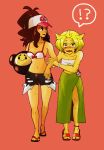  2girls bad_id bad_pixiv_id blonde_hair creatures_(company) game_freak multiple_girls nintendo pokemon pokemon_(game) pokemon_bw swimsuit tagme 