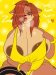  anthro areola big_breasts blush breasts breath canid canine catalina_(zeromccall) clothed clothing curvaceous female hair hair_over_eye huge_breasts looking_at_viewer mammal mature_female solo thick_thighs tongue tongue_out underwear zeromccall 