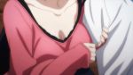  10s 1girl animated animated_gif black_hair breasts cleavage kashima_noa large_breasts rail_wars! 