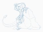  ambiguous_gender anthro bananainquiry black_and_white blizzard_entertainment monochrome potion reptile scalie sethrak simple_background sketch snake solo transformation video_games warcraft white_background 
