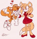  &lt;3 anthro canine clothing duo eye_contact female fox gloves hi_res male male/female mammal miles_prower sonic_(series) sonic_boom video_games wishesareeternal zooey_the_fox 