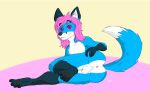  anus balls blue_fur bluefox butt canide canine dankdeer fox fur idankideeri inviting male mammal nyaaa_foxx pawpads paws spread_butt spreading 