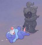  2018 argon_vile balls cum cum_on_body cumshot digital_media_(artwork) duo ejaculation erection eyes_closed humanoid_penis legendary_pok&eacute;mon male male/male marshadow masturbation nintendo orgasm partially_retracted_foreskin peeing penis pok&eacute;mon pok&eacute;mon_(species) popplio smile uncut urine video_games watersports 