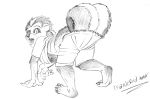  all_fours barefoot claws female mammal skunk tail_growth tfancred transformation 