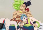  1boy 3girls android_21 breasts broly bulma dragon_ball dragon_ball_fighterz dragon_ball_super dragonball_z kale_(dragon_ball) multiple_girls padm penis pussy 
