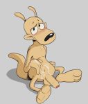  anthro balls delirost humanoid_penis male mammal marsupial penis rocko solo uncut wallaby 