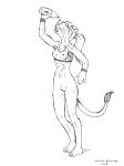  anthro bottomless clothed clothing feline female hi_res invalid_tag lion lionclaw1 mammal nude pouring pussy solo sport summer top water 