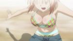  10s 1girl animated animated_gif blonde_hair bounce bouncing_breasts breasts kore_wa_zombie_desu_ka? large_breasts short_hair swimsuit yoshida_yuki 