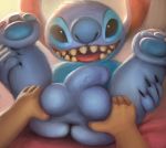 2018 alien balls butt disney experiment_(species) hi_res ikiki lilo_and_stitch male penis presenting spread_butt spread_legs spreading stitch 