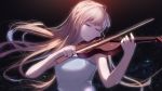  bad_id bad_pixiv_id bangs blonde_hair closed_eyes dress floating_hair highres holding holding_instrument instrument long_hair music nagisa_kaworu playing_instrument shigatsu_wa_kimi_no_uso sleeveless sleeveless_dress smile solo strapless strapless_dress swept_bangs upper_body very_long_hair violin white_dress yuuta_(806350354) 