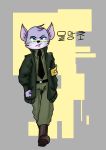  anthro clothing eyewear glasses hi_res male mammal military_uniform mulmangcho north_korea phabianart rat rodent sek_studios solo squirrel_and_hedgehog uniform 