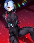  alternate_breast_size arm_support arms_behind_back ayanami_rei ban bangs black_bodysuit blue_hair bodysuit breasts breasts_apart cameltoe collarbone commentary covered_navel covered_nipples crotch_seam dutch_angle evangelion:_3.0_you_can_(not)_redo eyebrows_visible_through_hair from_above gloves hair_between_eyes headgear highres impossible_bodysuit impossible_clothes knee_up lcl leaning_back lips looking_at_viewer looking_up medium_breasts neon_genesis_evangelion number parted_lips partially_submerged pilot_suit plugsuit rainbow rebuild_of_evangelion red_eyes ripples shadow short_hair sitting skin_tight slender_waist solo spread_legs straight_hair thighs turtleneck 