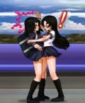  2girls grabbing multiple_girls pussy_juice rape screencap tagme wet you_gonna_get_raped yuri 