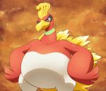  ambiguous_gender beak digital_media_(artwork) feathers ho-oh legendary_pok&eacute;mon nintendo on_ice_(artist) pok&eacute;mon pok&eacute;mon_(species) red_eyes red_feathers slightly_chubby smile solo video_games white_feathers wings yellow_feathers 