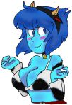  big_breasts bovine bra breasts cartoon_network cattle cleavage clothed clothing costume female hair humanoid lapis_lazuli_(steven_universe) mammal solo steven_universe underwear 
