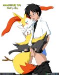  2016 barefoot blush braixen breasts clothed_sex erection female fur gen_6_pokemon interspecies male monster monster_girl nintendo nipples open_mouth penetration penis pussy sex simple_background size_difference tagme urielmanx7 vaginal vaginal_penetration 