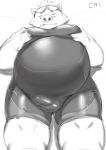  2018 anthro belly boar bulge cai1448331577 clothing eyewear gouryou hi_res male mammal mohawk overweight overweight_male porcine skinsuit solo sunglasses tight_clothing tokyo_afterschool_summoners wrestling_singlet 