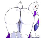  alpha_channel animated anthro big_butt boss_monster bottomless breasts butt caprine clothed clothing female goat hi_res huge_butt looking_at_viewer mammal nobody147 simple_background solo toriel transparent_background undertale video_games 