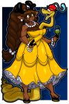  2018 alcohol anthro between_breasts beverage big_breasts bracelet breasts brown_fur brown_hair cervine cleavage clothed clothing disney dress ear_piercing feathered_hat female feral fur hair hat holding_object hooves horn hypnofood jewelry male mammal necklace open_mouth pearl_necklace piercing rein&agrave; reindeer reptile robin_hood_(disney) scalie sir_hiss smile snake sweat wine wine_glass yellow_eyes 