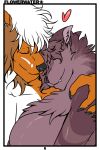  &lt;3 amber anthro breasts cuddling female flowerwater hug incest male male/female nude simple_background sprrigs teeth white_background 