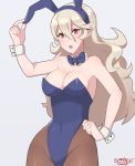 animal_ears breasts bunny_ears bunny_girl bunny_tail bunnysuit cleavage detached_collar fake_animal_ears female_my_unit_(fire_emblem_if) fire_emblem fire_emblem_if hair_between_eyes hair_ornament hairband highres large_breasts leotard long_hair looking_at_viewer mamkute my_unit_(fire_emblem_if) pantyhose pointy_ears red_eyes sarukaiwolf silver_hair simple_background solo tail wrist_cuffs 