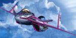  canards canopy cloud cockpit commentary flying helmet i.t.o_daynamics macross macross_delta mecha mirage_farina_jenius pilot pilot_suit science_fiction variable_fighter vf-31 vf-31c 