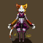  anthro cat clothed clothing feline female gf looking_at_viewer luna_(gf) mammal solo 