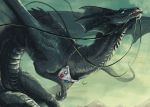  black_scales blue_eyes claws dragon feral flamespitter flying male scales scalie slit_pupils teeth temeraire wings 