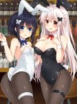  animal_ears ass bunny_ears bunny_girl cleavage etna_(kuzuyu) garter kuzuyu pantyhose rivier_(kuzuyu) tail 