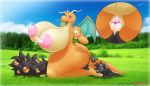  absurd_res ampharos anthro areola balls bds_charmeleon belly big_areolas big_breasts big_butt big_eyes breasts butt clitoris close-up cloud cum cute cute_eyes cute_smile delight detailed_background digital_media_(artwork) dragon dragonite duo female from_behind_position full_body genstones hair heavy hi_res huge_breasts lactating leaking long_hair male mega_ampharos mega_evolution milk mounting nintendo nipples nude outside overweight penis pok&eacute;mon pok&eacute;mon_(species) projectile_lactation pussy sex sky thick_tail thick_thighs video_games voluptuous wings zeta 