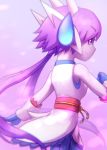  anthro aquatic_dragon butt_pose clothed clothing dragon female freedom_planet freedom_planet_2 hybrid kuropapu sash_lilac solo video_games 