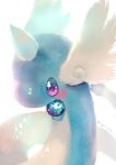  dragonair gen_1_pokemon highres horn manino_(mofuritaionaka) no_humans pokemon pokemon_(creature) purple_eyes signature simple_background white_background 