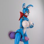  2018 3d_(artwork) animatronic anthro big_breasts bonnie_(fnaf) breasts digital_media_(artwork) female five_nights_at_freddy&#039;s lagomorph machine mammal nipples nude person-420 rabbit robot sex_toy simple_background source_filmmaker video_games 