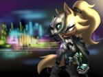  2018 anthro canine clothing female gloves kingofhighlands mammal mask solo sonic_(series) whisper_the_wolf wolf 