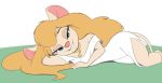  anthro blonde_hair blue_eyes chip_&#039;n_dale_rescue_rangers clothed clothing disney female gadget_hackwrench hair mammal mouse rodent saran-rape smile solo 