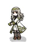  closed_mouth commentary_request cosplay fire_emblem fire_emblem_heroes grey_hair hair_ornament long_hair long_sleeves robe simple_background solo standing summoner_(fire_emblem_heroes) summoner_(fire_emblem_heroes)_(cosplay) tenmaru veronica_(fire_emblem) white_background white_robe 