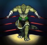  barazoku crocodile crocodilian darrell_landry digital_media_(artwork) fighting_ring hand_wraps reptile scalie tattoo wraps zelterxc 
