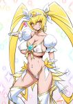  1girl blush breasts cure_sunshine erect_nipples gloves heartcatch_precure! large_breasts precure smile 