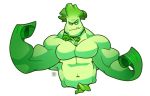  animate_inanimate anthro barazoku bok_choy bonk_choy flora_fauna food green_skin male muscular one_tooth plant plants_vs_zombies solo tehbluebubble vegetable 