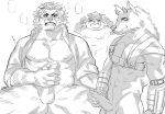  armor balls bathym blush canine clothed clothing demon dog drooling embarrassed feline francishsie horn knot male male/male mammal masturbation moritaka muscular muscular_male nipples nomad partially_clothed saliva slightly_chubby tiger tokyo_afterschool_summoners tongue unconvincing_armor wolf 
