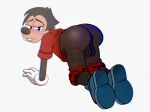  2018 anthro at balls blush butt clothed clothing cute digital_media_(artwork) disney goof goof_troop goofy_(disney) hi_res laguni male male/male mammal max_goof movie_(disambiguation) spreading viewer 