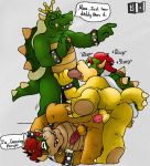  anal anal_penetration balls bowser bowserboy101 cum erection hair king_koopa koopa male male/male mammal mario_bros nintendo penetration penis red_hair scalie selfcest sex square_crossover video_games 