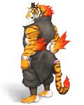  2018 5_fingers anthro biceps captainjohkid clothing digital_media_(artwork) feline fur hi_res male mammal muscular muscular_male stripes tiger 
