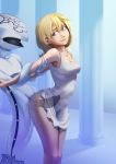  1girl bikupan blonde_hair blue_eyes breasts clothed_sex dusk kingdom_hearts monster namine nobody_(kingdom_hearts) penis sex 