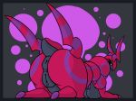  all_fours anthro anus breasts butt female ikakins looking_back nintendo pok&eacute;mon pok&eacute;mon_(species) presenting presenting_hindquarters puffy_anus pussy scolipede solo traditional_media_(artwork) video_games 
