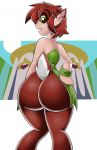  big_butt bottomless butt clothed clothing digital_media_(artwork) elora female hi_res hyperflannel invalid_tag outside partially_clothed satyr solo spyro spyro_the_dragon toony video_games 