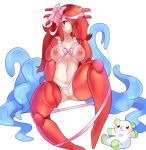  animal_humanoid arthropod bound breasts cilia_whitewater crustacean crustacean_humanoid female hair hair_bow hair_ribbon humanoid marine nipples nude plushie pussy raikissu red_hair ribbons solo teddybear tentacles 