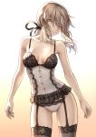  cleavage fate/grand_order lingerie mashu_(003) pantsu saber saber_alter stockings tagme thighhighs 